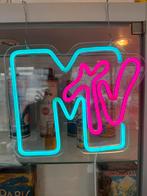 Vintage MTV Neon reclame verlichting, ., Lichtbak of (neon) lamp, Ophalen of Verzenden, Zo goed als nieuw