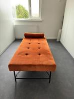 Loods 5 daybed / chaise longue – fluweel – 184 x 75 cm, Huis en Inrichting, Stoelen, Ophalen, Bruin, Zo goed als nieuw, Metaal
