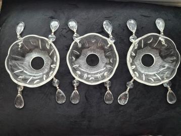 Bobeche schaaltjes kroonluchter 3x beschikbaar voor biedingen