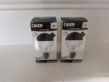 2x Calex LED-lamp E27 10W, kopspiegellamp zwart beschikbaar voor biedingen