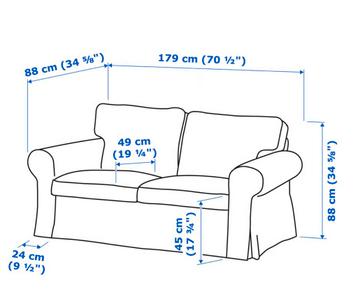 IKEA Ektorp bank + hocker - afbeelding 4