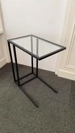 IKEA VITTSJÖ Laptophouder, zwartbruin/glas, 35x65 cm, Ophalen, Zo goed als nieuw