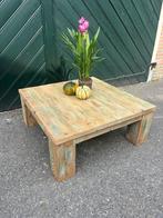 Salon tafel steigerhout, Ophalen, Vierkant, Zo goed als nieuw, Minder dan 50 cm