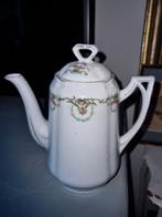 Franse oude porseleinen theepot of koffie pot, Antiek en Kunst, Curiosa en Brocante, Ophalen of Verzenden