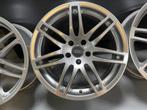 LM velgen, 18 inch zilver, Audi A4 en A5, 7 dubbele spaken, Auto-onderdelen, Banden en Velgen, Velg(en), Gebruikt, Personenwagen