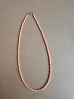 Handgemaakte ketting, Sieraden, Tassen en Uiterlijk, Ophalen of Verzenden, Nieuw, Roze, Overige materialen