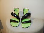 Ocandy kunstof pump helemaal open zweef look zacht voering38, Verzenden, Zwart, Zo goed als nieuw, Pumps