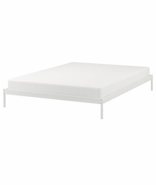 Ikea VEVELSTAD bedframe 160x200, Huis en Inrichting, Slaapkamer | Bedden, Zo goed als nieuw, Tweepersoons, 160 cm, 200 cm, Metaal