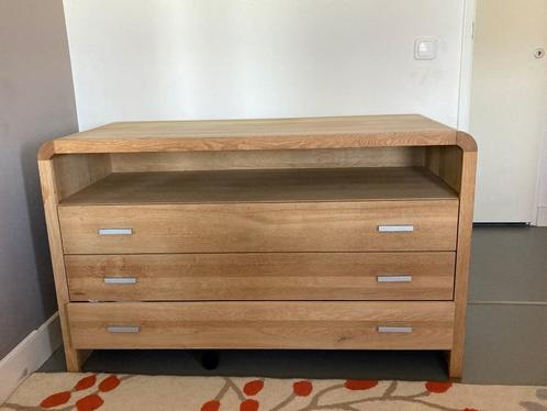 Commode massief eiken, Huis en Inrichting, Kasten | Ladekasten, Zo goed als nieuw, 100 tot 150 cm, 50 tot 100 cm, 50 tot 75 cm