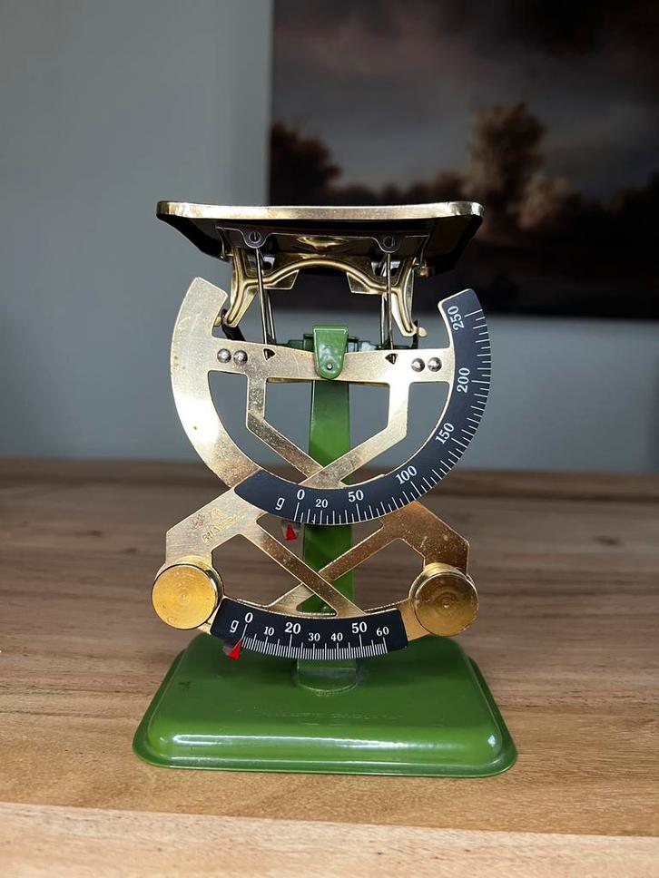 Vintage Bilaterale Balans Weegschaal, Antiek en Kunst, Antiek | Gereedschap en Instrumenten, Ophalen of Verzenden