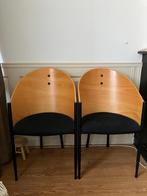 2 stoelen in de stijl van Driade Starck Aleph De Costes, Huis en Inrichting, Stoelen, Ophalen of Verzenden, Gebruikt, Zwart, Stof