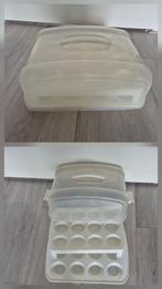 Cup cake doos. Voor 24 stuks totaal. Met losse plaat van 12, Huis en Inrichting, Keuken | Tupperware, Ophalen of Verzenden, Nieuw