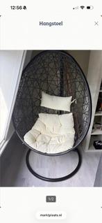 Hangstoel, Huis en Inrichting, Stoelen, Ophalen, Kunststof, Zwart, Zo goed als nieuw