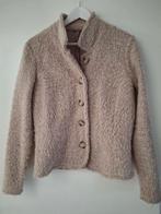 Boucle stof  jasje maat L Sandwich, kleur beige., Kleding | Dames, Ophalen, Zo goed als nieuw