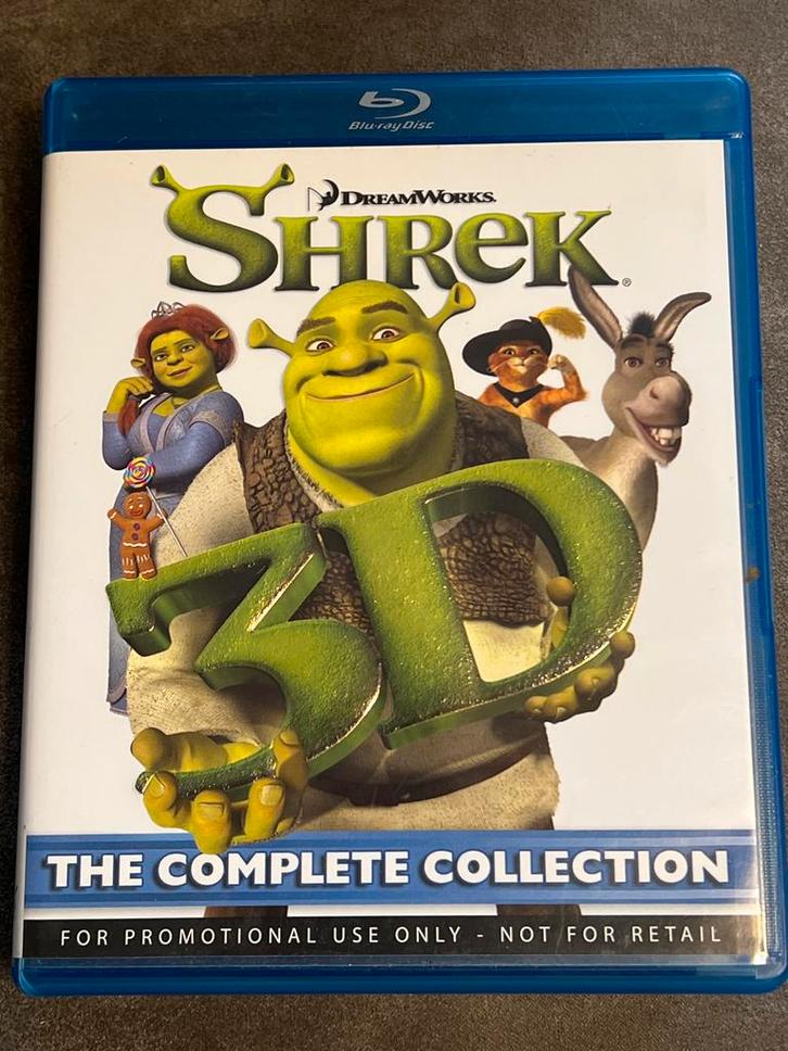 Shrek Complete Collectie 3D Blu-ray, Cd's en Dvd's, Blu-ray, Zo goed als nieuw, Kinderen en Jeugd, 3D, Ophalen of Verzenden