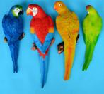 Papegaai Beeld / Tuin Vogel Kunst Beeldje Boom Decoratie, Verzenden, Nieuw, Overige materialen, Dierenbeeld