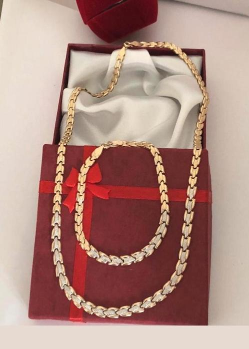 14 karaat gouden set: armband en ketting, nieuw, Sieraden, Tassen en Uiterlijk, Tassen | Damestassen, Nieuw, Ophalen of Verzenden