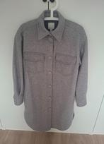 H&M lange  jas tussenjas shacket licht  grijs xs s 34 36, H&M, Ophalen of Verzenden, Maat 34 (XS) of kleiner, Grijs
