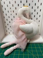 Baby knuffel ramelaar zwaan wit roze balerina, Ophalen of Verzenden, Zo goed als nieuw, Overige typen