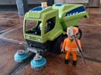 Playmobil Veegwagen + Poppetje, Ophalen of Verzenden, Gebruikt