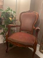 Antieke Stoel met Houten Frame, Ophalen