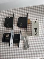 4 stuks bijzetsloten, Ophalen of Verzenden, Gebruikt, IJzer, Slot