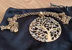 Ketting 60 cm + hanger boom / levensboom goud kleurig, Sieraden, Tassen en Uiterlijk, Kettingen, Ophalen of Verzenden, Nieuw, Goud