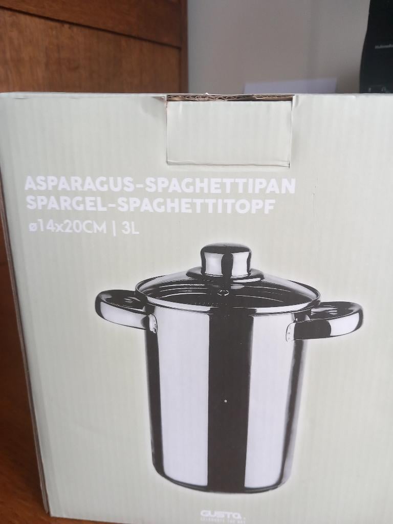 Asperge-Spaghettipan, Ophalen, Overige typen, Nieuw, Rvs