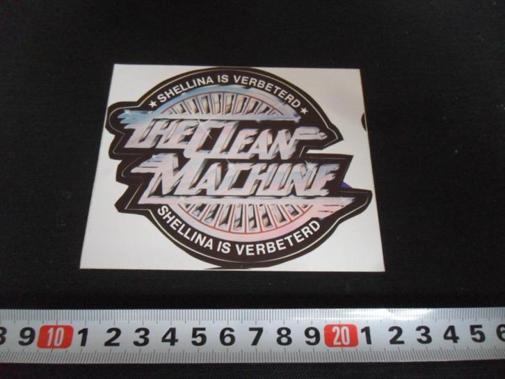 sticker shellina is verbeterd the clean machine shell, Verzamelen, Stickers, Zo goed als nieuw, Ophalen
