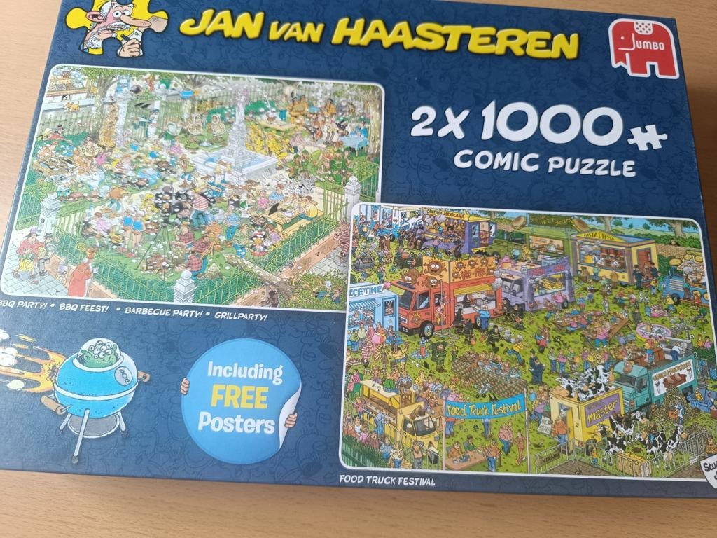 Jan van Haasteren, foodtruck festival en Bbq party, Ophalen, 500 t/m 1500 stukjes, Zo goed als nieuw