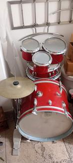 Drumstel, 7 delig. Merk: King, Muziek en Instrumenten, Drumstellen en Slagwerk, Ophalen, Zo goed als nieuw, Overige merken