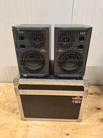 BNS A forte luidsprekers met flightcase, actieve monitor, Overige merken, Ophalen of Verzenden, Zo goed als nieuw, 120 watt of meer
