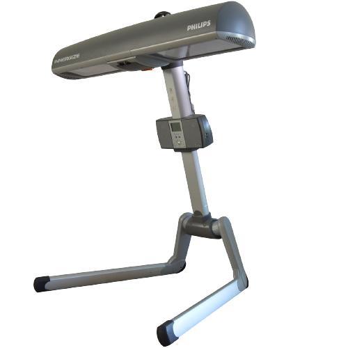 "PHILIPS" HB 935 INNERGIZE ZONNEBANK/INFRA ROODLAMP COMBI., Huis en Inrichting, Lampen | Hanglampen, Zo goed als nieuw, 75 cm of meer