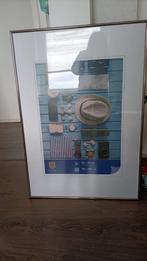 Lijst ,chrome ,71 cm x 101 cm in goede staat., Huis en Inrichting, Woonaccessoires | Lijsten, Ophalen of Verzenden, Zo goed als nieuw