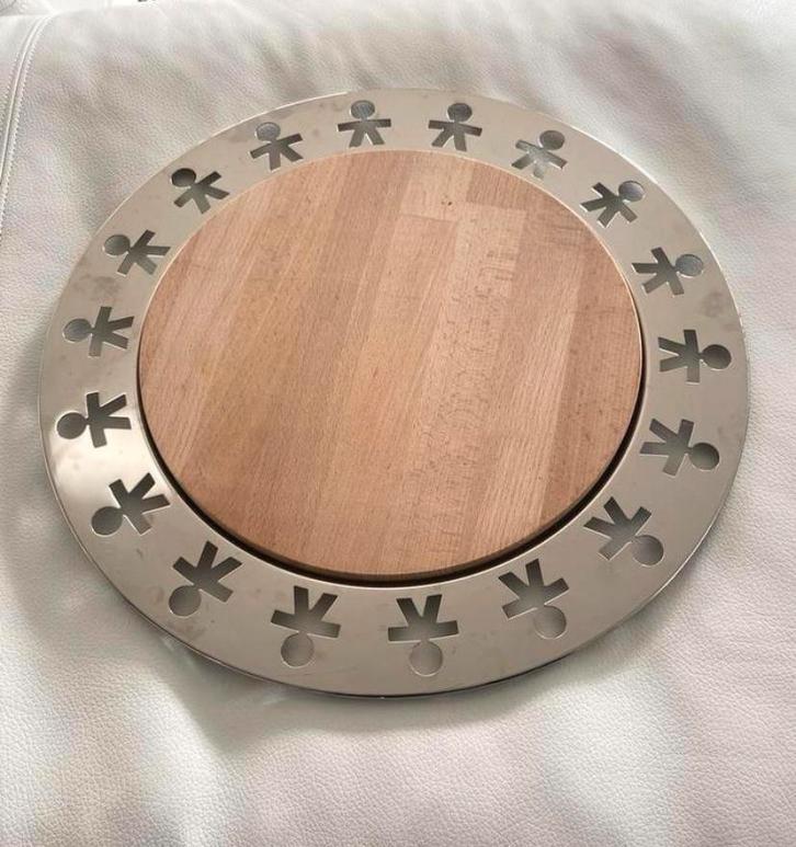 Kaasplank Alessi Girotondo ZGAN, Huis en Inrichting, Keuken | Servies, Zo goed als nieuw, Schaal of Schalen, Overige stijlen, Overige materialen