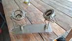 RVS Dubbele Spot Lamp, Gebruikt, Metaal of Aluminium, Ophalen of Verzenden, Led
