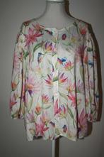 H&M linnen viscose blouse mt 42 44 XL, Kleding | Dames, Blouses en Tunieken, H&M, Verzenden, Wit, Maat 42/44 (L)