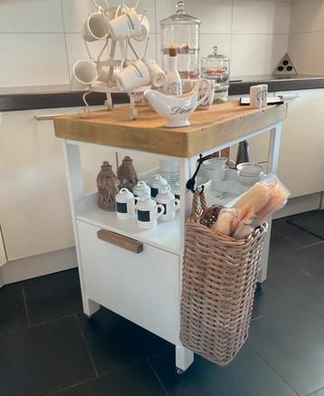 Keukentrolley Werkbank Wif & Wagondelen Wood Trolley beschikbaar voor biedingen