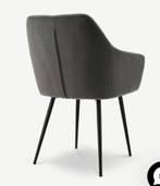 Grijze Velvet Eetkamerstoel - Elegant & Comfortabel, Ophalen, Nieuw, Metaal, Eén