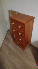 Mooi houten kastje met lades, Ophalen, Minder dan 50 cm, Gebruikt, 5 laden of meer