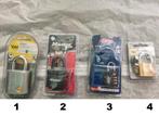 Diverse Sloten, Yale, Masterlock, Abus, nieuw, Doe-het-zelf en Verbouw, Hang- en Sluitwerk, Ophalen of Verzenden, Nieuw, Chroom