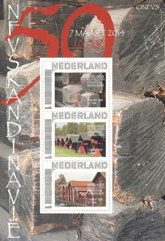 Nederland- 2014- Blok- Filatelisten Vereniging Skandinavië P, Postzegels en Munten, Postzegels | Nederland, Postfris, Na 1940
