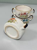 Wildflower servies 3 soepkom soep kom kommen bloemen vintage, Ophalen of Verzenden