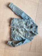 Spijkerjasje Lichtblauw maat 122, Kinderen en Baby's, Kinderkleding | Maat 122, Ophalen of Verzenden, Zo goed als nieuw, Meisje