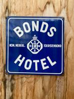 Emaille bord Bonds hotel ANWB, Verzamelen, Merken en Reclamevoorwerpen, Reclamebord, Gebruikt, Ophalen of Verzenden