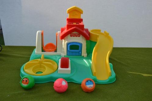 Vintage fisher price 1995 Roll around School Playground+3bal, Kinderen en Baby's, Speelgoed | Fisher-Price, Gebruikt, Speelset