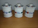 Vintage boch boerenbont Voorraadpotten Koffie, Thee, Suiker, Ophalen, Zo goed als nieuw