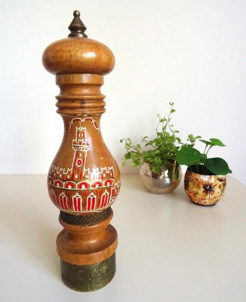 Oude handpainted Florentijnse pepermolen. Macina Temperata, Antiek en Kunst, Antiek | Keukenbenodigdheden, Verzenden