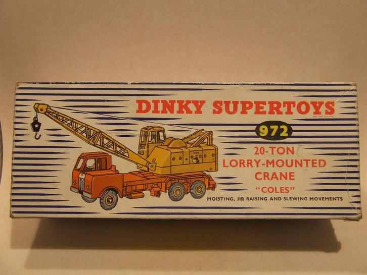 DINKY SUPERTOYS 972 20t mobiele kraan in goede staat in OVP, Hobby en Vrije tijd, Modelauto's | 1:43, Gebruikt, Bus of Vrachtwagen