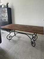 Zeer mooie eettafel, Huis en Inrichting, Tafels | Eettafels, Ophalen, Metaal, 50 tot 100 cm, Vijf personen of meer
